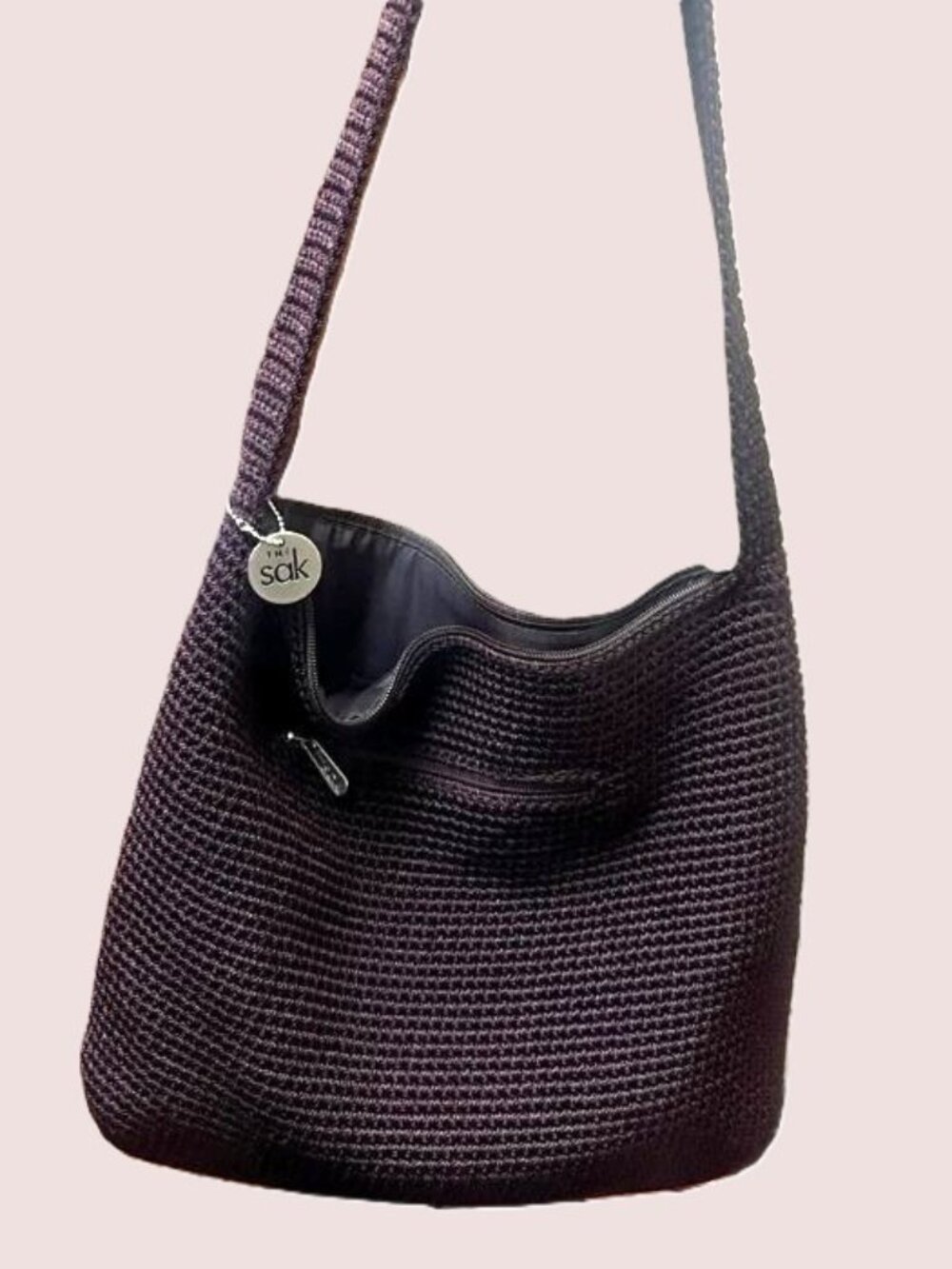 the sak ~ crochet ~ Crossbody ~ plum purple